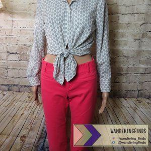 Anthropologie Charlie Ankle Zip Trouser